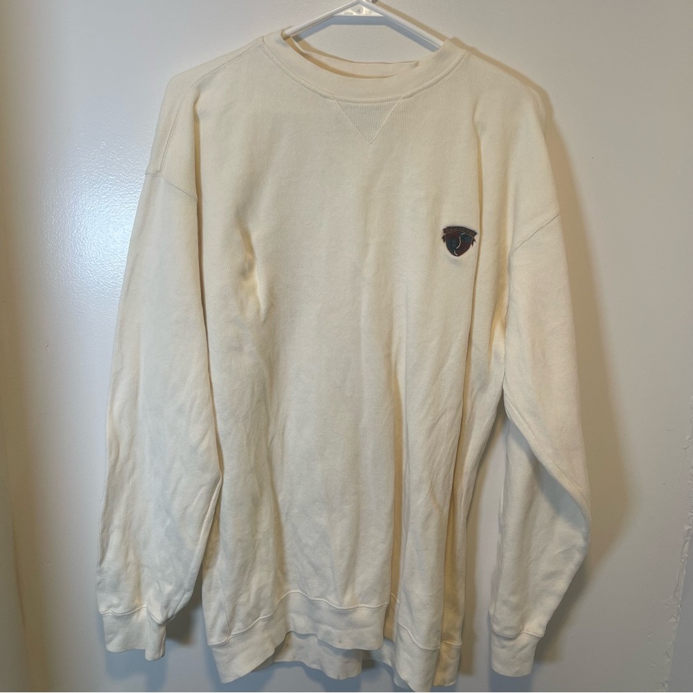 Salty Dog cream‎ long sleeve sweater crewneck men's size XL